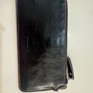 Elegant Black Leather Women's Wallet